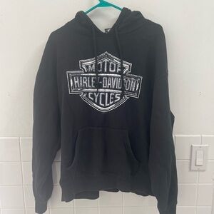 Harley-Davidson Black Men's Hoodie Buds Harley Davidson Evansville size XL